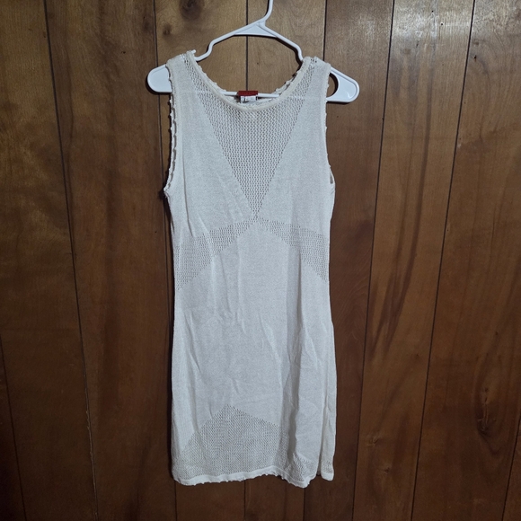 Christian Lacroix Dresses & Skirts - Y2k 2000s Bazar By Christian Lacroix Size XL Knit Cover Up Dress Cream